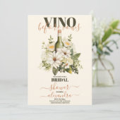 ヴィノウィーヴューフローラワインテーマブライダルシャワー 招待状 (スタンド正面)