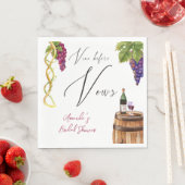 ヴィノウィーヴューワイナリーブライダルシャワーデコール スタンダードランチョンナプキン (インサイチュ)