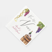 ヴィノウィーヴューワイナリーブライダルシャワーデコール スタンダードランチョンナプキン (角)