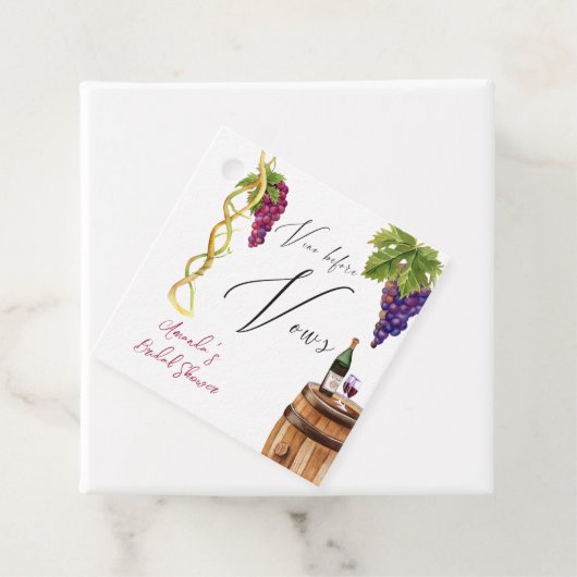 ヴィノウィーヴューワイナリーブライダルシャワーデコール フェイバータグ (インサイチュ)