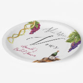 ヴィノウィーヴューワイナリーブライダルシャワーデコール ペーパープレート (アングル)