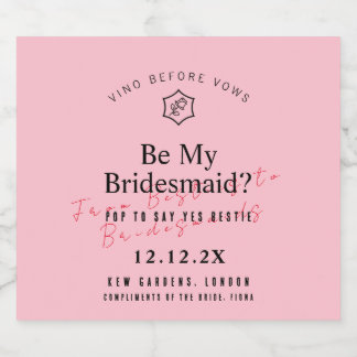 ヴィノパーソナライズされたウィーヴズバラインスパイア スパークリングワインラベル