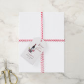 ヴィノビウブウズワインテーマブライダルシャワー ギフトタグ (より糸付き)