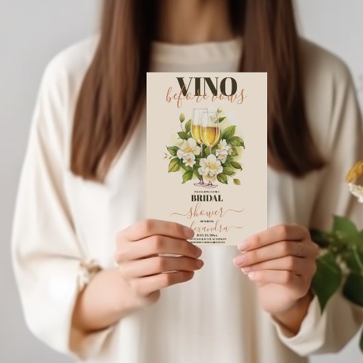 ヴィノビウブウズワインワイナリーブライダルシャワー 招待状