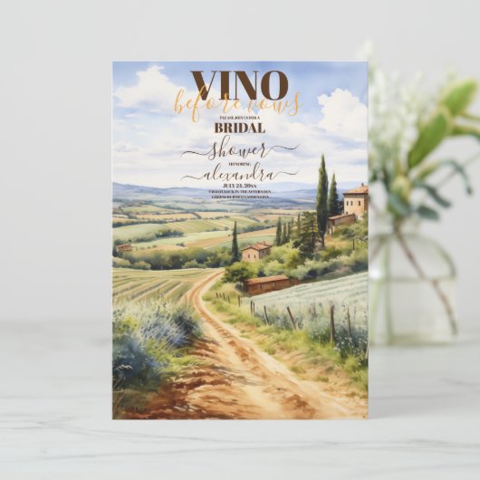 ヴィノビエエレガントイブーワイナリーブライダルシャワー 招待状 (スタンド正面)