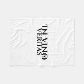 ヴィノベリタス_ラテン_古代ローマ_ワイン愛 フリースブランケット (正面(横))