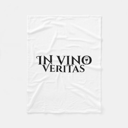 ヴィノベリタス_ラテン_古代ローマ_ワイン愛 フリースブランケット (正面)