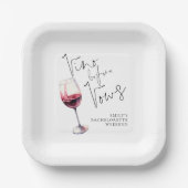 ヴィノモダンウィーヴズバチェロレッテ週末 ペーパープレート (正面)