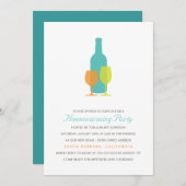 ヴィノモダン引っ越し祝いパーティーパーティの招待状 招待状 (正面/裏面)