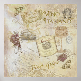 ヴィノ・イタリアのポスター ポスター