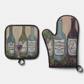 ヴィノII 鍋つかみ&鍋敷きセット (正面)