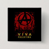 ヴィバパレスチナ無料パレスチナ自治政府主義者 缶バッジ (正面)