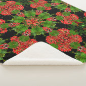 ヴィバーナムベリー万華鏡のように千変万化するパターン シェルパブランケット (3/4)