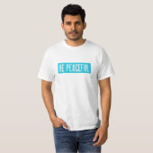 ヴィパッサナメディテーション平静Anicca Be Peace Tシャツ (正面フル)
