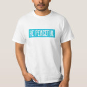 ヴィパッサナメディテーション平静Anicca Be Peace Tシャツ (正面)