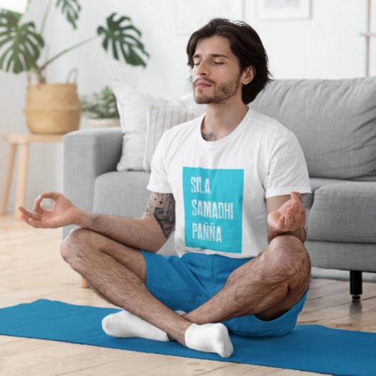 ヴィパッサナメディテーションSila Samadhi Panna Equanimity Tシャツ