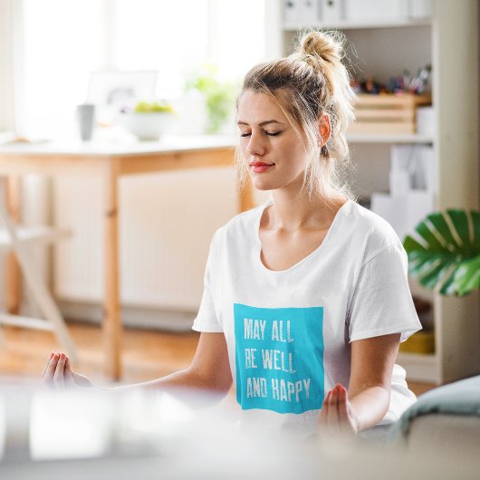 ヴィパッサナ瞑想は全て良く幸せかもしれない Tシャツ