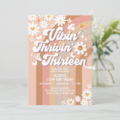 ヴィビン・トリビンと13 自然 70年代の誕生日 招待状 (スタンド正面)