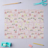 ヴィブテージプルメリアアンドハイビスカスメレカリキマカ 薄葉紙 (クラフト)