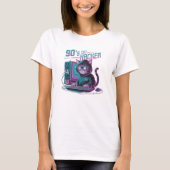ヴィブラント レトロ 90年代 猫 ハッカー Tシャツ (正面)