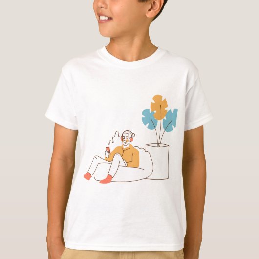 ヴィベはっきりしたスTシャツ Tシャツ (正面)