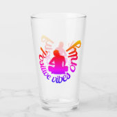 ヴィベス前向きのみ禅ヨガメディテーションロータス タンブラーグラス (裏面)