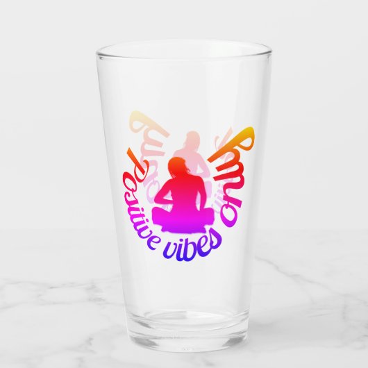 ヴィベス前向きのみ禅ヨガメディテーションロータス タンブラーグラス (裏面)