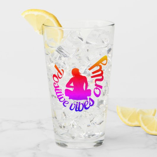 ヴィベス前向きのみ禅ヨガメディテーションロータス タンブラーグラス (アイス正面)