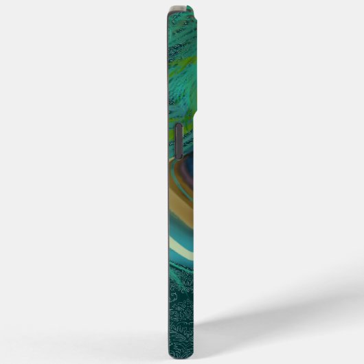 ヴィベヴィンテージダマスクピーコックフェザーズアイフォン Case-Mate iPhoneケース (裏面 / 右)