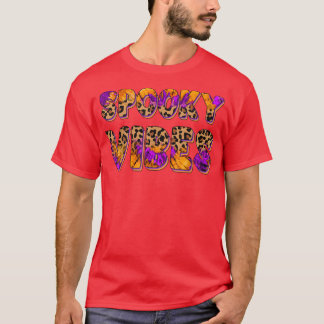 ヴィベ不気味ス絞り染めヒョウのハロウィンコスチューム Tシャツ
