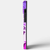 ヴィベ前向きスのみスタイリッシュ抽象芸術アートパープル Case-Mate iPhoneケース (裏面 / 左)