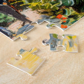 ヴィラの前の庭の人々のグループ ジグソーパズル (側面)