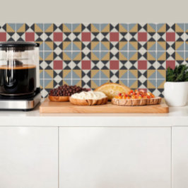 ヴィラサマーイタリアンタイルの幾何学的パターン タイル