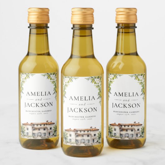 ヴィラズイタリアンレモン&オリーブ ワインラベル (ボトル)