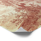 ヴィラデストの庭園の階段 ポスター (角)