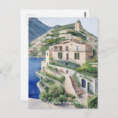 ヴィラトレビルポジターノイタリアア独占的ート ポストカード (正面/裏面)