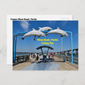ヴィラノビーチフロリダ魚釣りピア シーズンポストカード (正面/裏面)