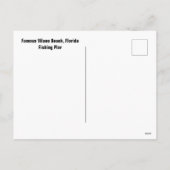 ヴィラノビーチフロリダ魚釣りピア シーズンポストカード (裏面)