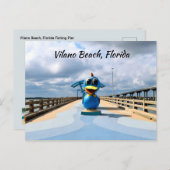 ヴィラノビーチフロリダ魚釣りピア ポストカード (正面/裏面)