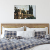 ヴィラバイザシーバイアーノルド・ボックリンシンボニズム・アート キャンバスプリント (インサイチュ (寝室))