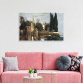 ヴィラバイザシーバイアーノルド・ボックリンシンボニズム・アート キャンバスプリント (インサイチュ (リビング))