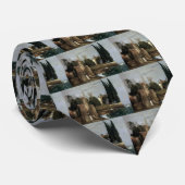 ヴィラバイザシーバイアーノルド・ボックリンシンボニズム・アート ネクタイ (ロール)