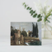 ヴィラバイザシーバイアーノルド・ボックリンシンボニズム・アート ポストカード (スタンド正面)