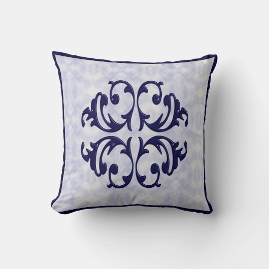 ヴィラフローリッシュアクセントデザインピロー クッション (正面)