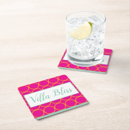 ヴィラブリスドリンク/飲料用コースター スクエアペーパーコースター (インサイチュ)