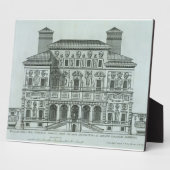 ヴィラボルゲーゼローマのファサードのビュー(彫刻) フォトプラーク (側面)