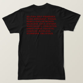 ヴィラン時代を生きるストリートウェアのワードブロックTシャツ Tシャツ