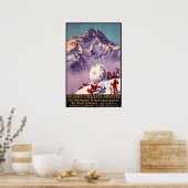 ヴィラーズスイス冬季スポーツヴィンテージトラベル ポスター (キッチン)