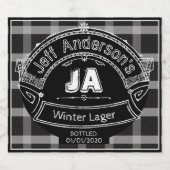 ヴィラードスタンプホームブリレーベル付きプレイド ビールラベル (シングルラベル)