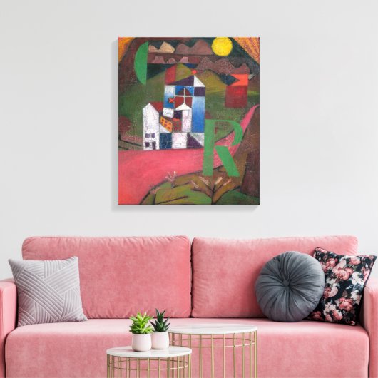 ヴィラR |ポール・クレー | キャンバスプリント (インサイチュ (リビング))